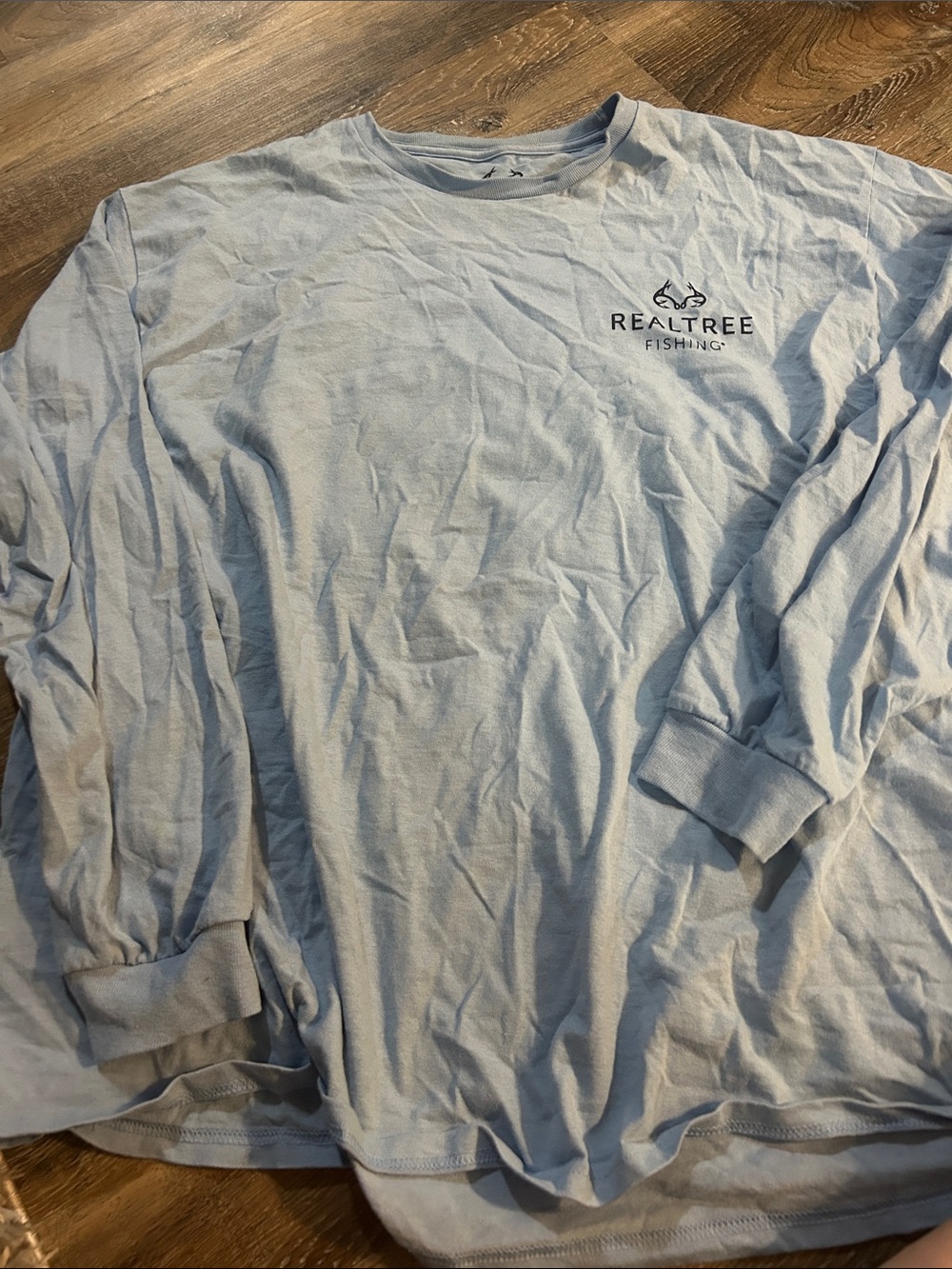Realtree Light Blue Long-Sleeve Crewneck Tee